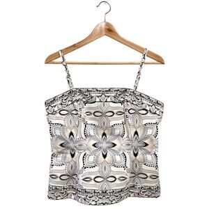 White House Black Market Bustier Top Sz 8 Studded Corset Tank Removable Straps